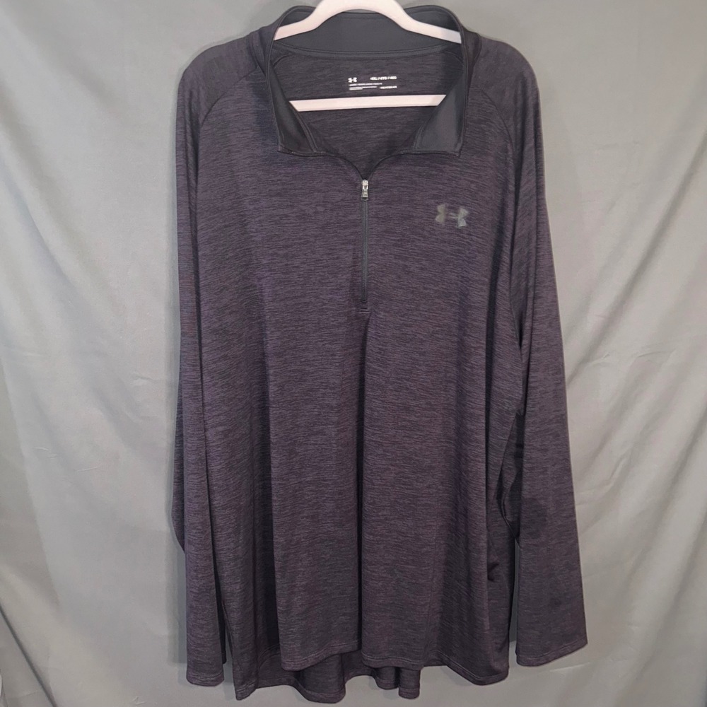 Under Armour Women HeatGear Tech 1/2 Zip Pullover Purple Heather 4XL